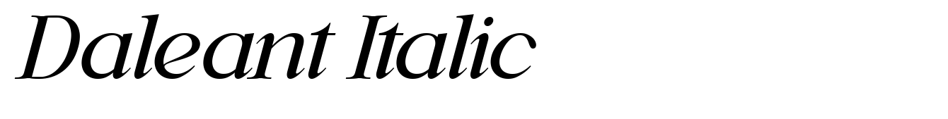 Daleant Italic